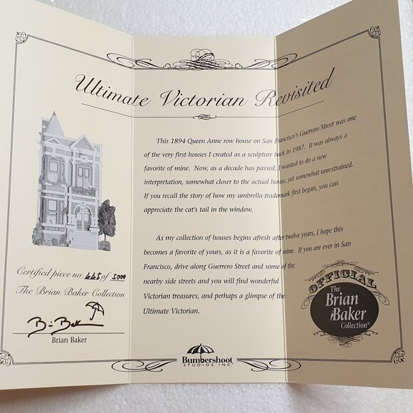 Brian Baker Collection Ultimate Victorian Revisited"Model 99203 Deja Vu In box - Picture 8 of 10